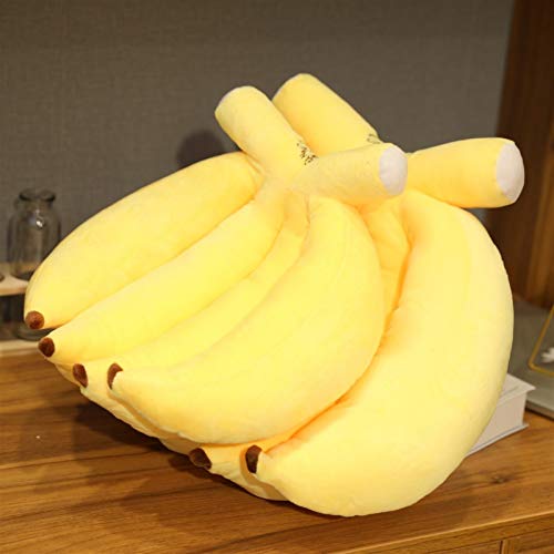 HOUMEL Juguete de peluche gigante de plátano, cojín de plátano, cojín de color amarillo, cojín suave, cojín grande, edredón de peluche, juguetes de regalo para niños y niñas 324 (tamaño 70 cm)