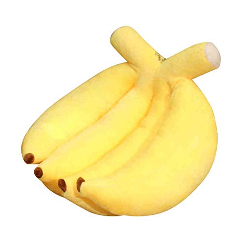 HOUMEL Juguete de peluche gigante de plátano, cojín de plátano, cojín de color amarillo, cojín suave, cojín grande, edredón de peluche, juguetes de regalo para niños y niñas 324 (tamaño 70 cm)