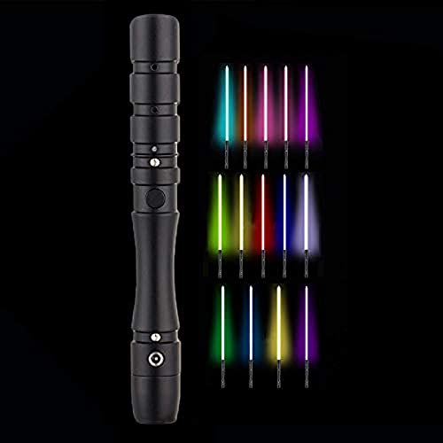 HTHY Luz, 16. Color Variable, Espada láser en Metal RGB USB se Puede Insertar La Main Noire.