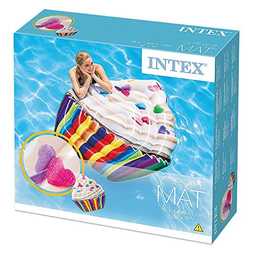 Intex 58770EU - Colchoneta Hinchable Cupcake fotorrealista