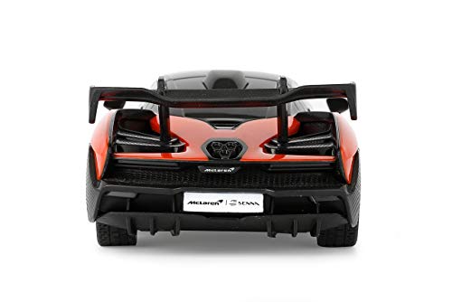 Jamara 403121 McLaren Senna 2,4 GHz 1:24 con Licencia Oficial, hasta 1 Hora de Tiempo de conducción a 9 km/h, Detalles Perfectamente reproducidos, Acabado, Color Naranja.
