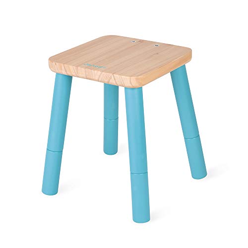 Janod - Silla de Madera Ampliable para Niños - Mobiliario para Habitación Infantil - Certificado FSC - Crece con Los Niños de 18 Meses a 5 Años, J08043