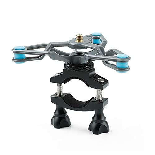 JIJIONG Gimbal cámara bicicleta montaña soporte clip + amortiguador estabilizador para dji osmo Pocket 1 & 2 / FIMI PALM 2 cámara (color: sin estabilizador)