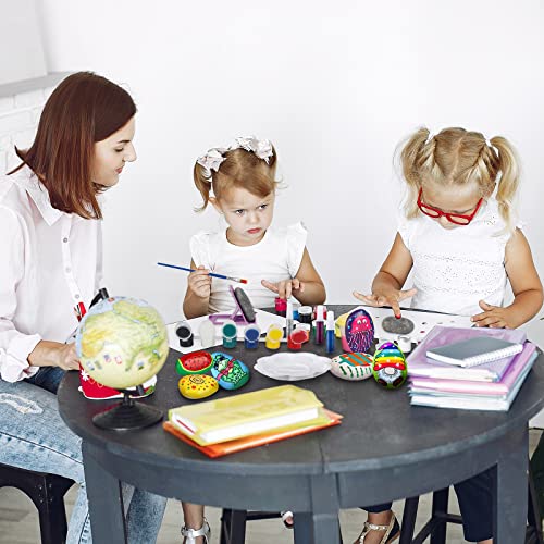 Jooheli 161PCS Juego de Pintura con Piedras, Juego de Manualidades Para Niños a Partir de 3 años, Juego de Manualidades