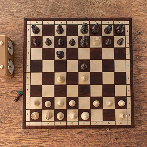 Juego de ajedrez profesional OLÍMPICO grande de clase alta de 42 cm / 16,5 pulgadas hecho a mano por Master Of Chess
