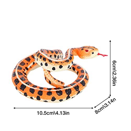 Juguete de serpiente falso como un verdadero modelo de serpiente para soper Accesorios de jardín modelo de PVC elástico para Halloween Accesorios de fiesta familiar de oficina