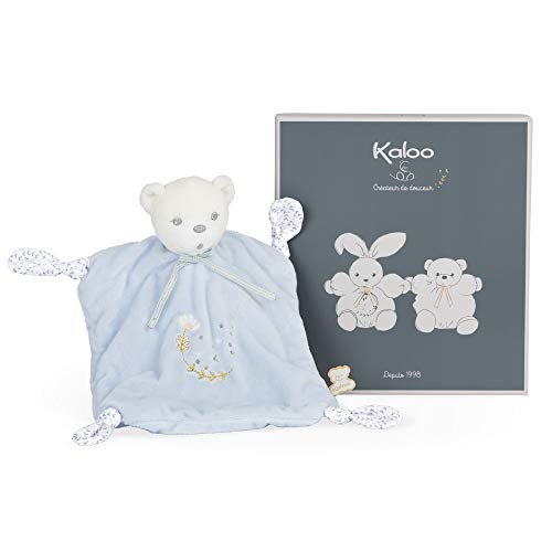 KALOO- Perle-Osito de Peluche 4 Nudos azul-20cm, Color Azul (Juratoys K969956)