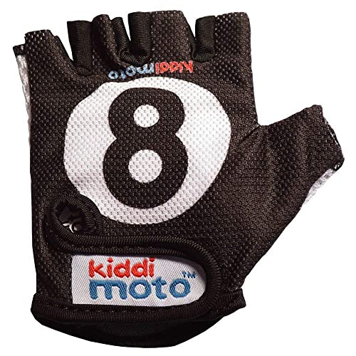 Kiddimoto Guantes de Ciclismo sin Dedos para Infantil (niñas y niños) - Bicicleta, MTB, BMX, Carretera, Montaña - Naranja - Talla: M (5-8 años)