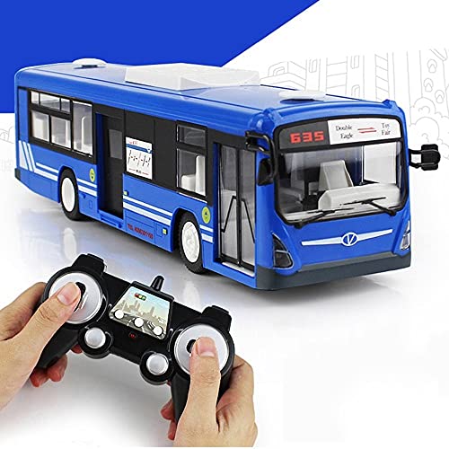 Kioiien Juguete para niños Control remoto Escuela Bus Toy 2.4GHz Wireless RC Autobús de autobuses de autobuses de autobuses de autobuses de autobuses con sonidos realistas Puertas de apertura de luz R