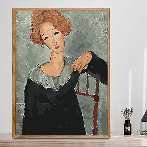 Kit de pintura por números de temporada china, pintado a mano, pintura al óleo, pintura por números, tamaño A4, 40 x 50 cm