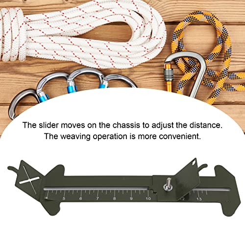 Kit de Plantilla de Brazalete de Paracord, Bricolaje, Brazalete de Paracord de Alta Resistencia, Herramientas para Anudar, Longitud Ajustable, Multiusos, Fácil de Operar, Universal(Ejercito verde)