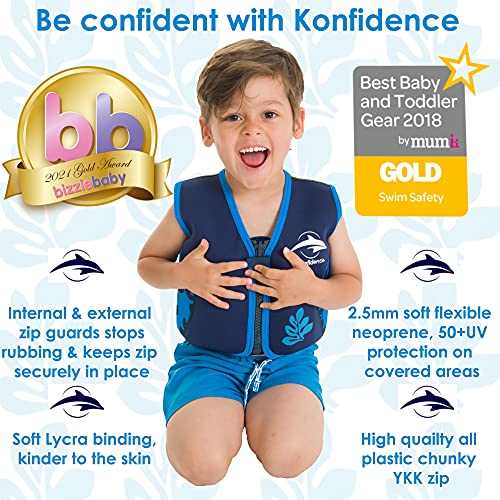 Konfidence El Original Infantil Chaqueta, Original, Color Azul - Scoot The Clownfish, tamaño 6-7 años