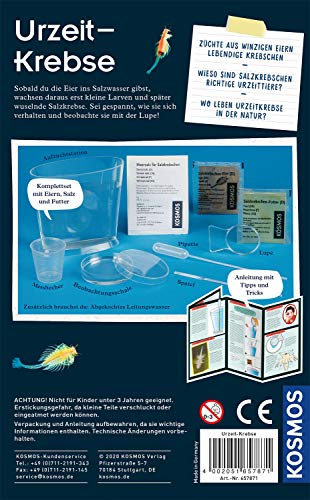 KOSMOS- Urzeit-Krebse Kit de experimentación para niños (657871)