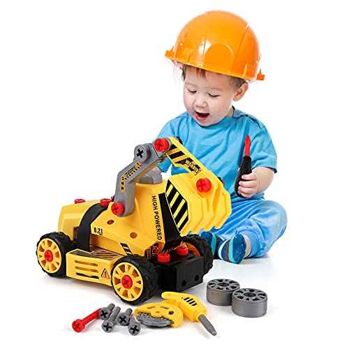 kramow 7 in 1,Coche de Juguete 3 años,Juguetes Niños 4 Años,Juegos de Construcción para Niños y Niñas,Camión Juguete