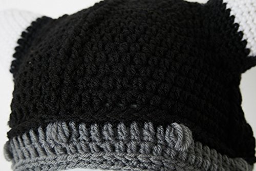 Lantra Besa Sombrero de Barba para Cosplay de Pirata Vikingo para Mujer y Hombre Divertido Gorro de Punto con Barba Larga Desmontable para Carnaval Fiesta de Cumpleaños de Halloween CC0011C