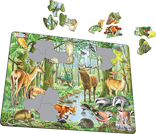 Larsen FH17 Un Bosque Europeo próspero, Puzzle de Marco con 40 Piezas