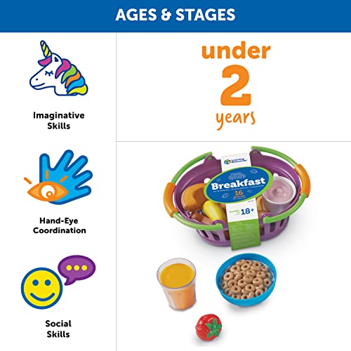 Learning Resources- Cesta del Desayuno New Sprouts, Color (LER9730)