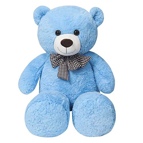 LEIhhdy 120cm Gigante Oso de Peluche Juguetes de Peluche Animal Relleno Suave muñecas Oso Almohada Juguetes de Peluche para niña niños Regalo de cumpleaños 120 cm Azul