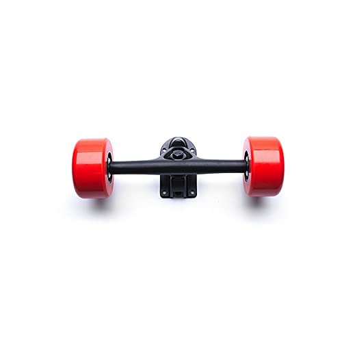 LIBAISI Monopatín eléctrico 24V 36 voltios Dual Motor 75mm 350 W Carro de Motor perforante para 2 Motores con Control Remoto Dos Drive Four Drive Pieza de patinetas ( Color : Orange Kit )
