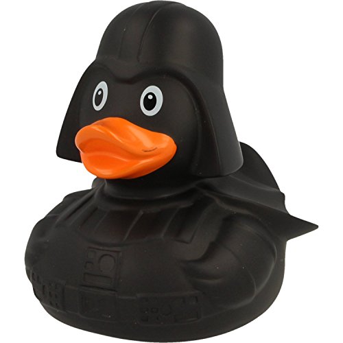 Lilalu - Canard de Bain en Caoutchouc - Canard Noir Star des Films de Science Fiction