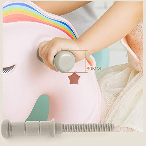 LINGZHIGAN Mecedora de Caballo Niños Cojín máquina de la Historia de Troya Regalo del bebé bebé de Juguete de plástico (Color : White)
