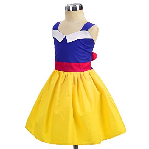 Lito Angels Disfraz de Princesa Blancanieves Vestido Verano Ropa Casual Vestir para Bebe Niñas Talla 18-24 meses