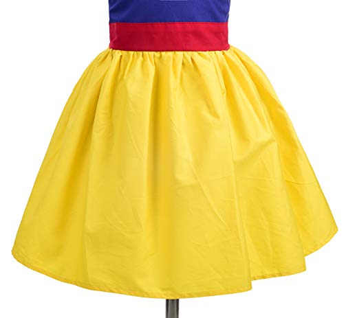 Lito Angels Disfraz de Princesa Blancanieves Vestido Verano Ropa Casual Vestir para Bebe Niñas Talla 18-24 meses