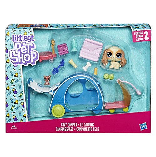 Littlest Pet Shop-E2103ES0 Littlest Pet Shop Campamento Feliz (Hasbro E2103ES0)