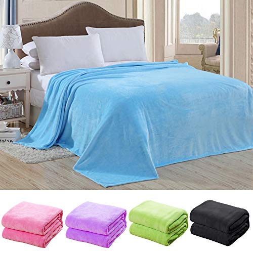 LPxdywlk Moda Color Sólido Manta Cálida Inicio Sala De Estar Colcha Funda Alfombra Sofá Dormitorio Decoración Rosado