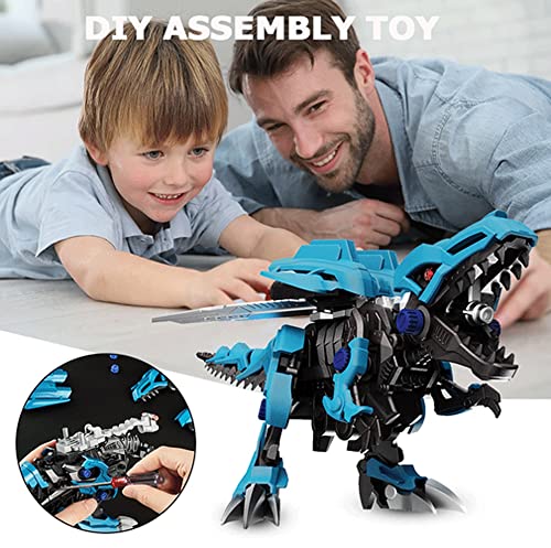 LTBJP Juguete de Dinosaurio 3 4 5 6 7-14 años Jurassic World Electric Tyrannosaurus Puzzle Simulación Asamblea Niño y niña Juguete Regalo de cumpleaños de Navidad