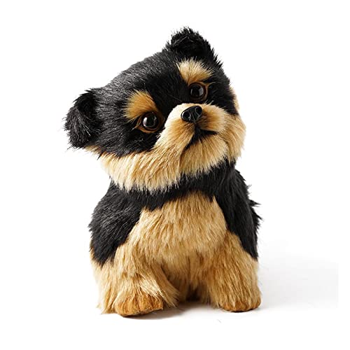 LYNLYN Juguetes Blandos Yorkshire Terrier simulación Juguete Animal Modelo Lindo Yorkshire Terrier Realista Peluche Juguete Juguete decoración de Juguete Liyannan