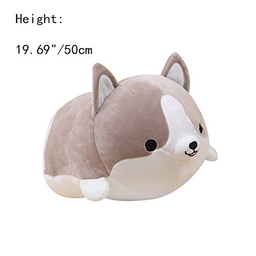 LYsng Peluches Bebe Peluches para Bebes Suave Peluches Baratos Peluche Bambola Cuscino para Cunas Viajes Oficina Coche Sofá Dormitorio Regalos 50cm/19.67inch,Gray