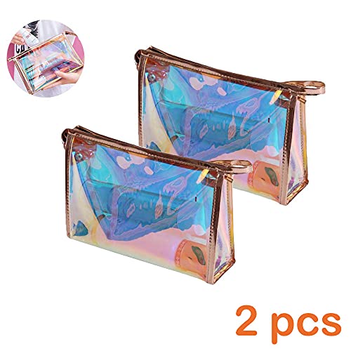 Maquillaje Bolsa, 2 Piezas Estuche De Lápices Láser, Láser Neceser De Maquillaje, con Cremallera, para Estuche para Lápices, Portabolígrafos, Estuche para Auriculares