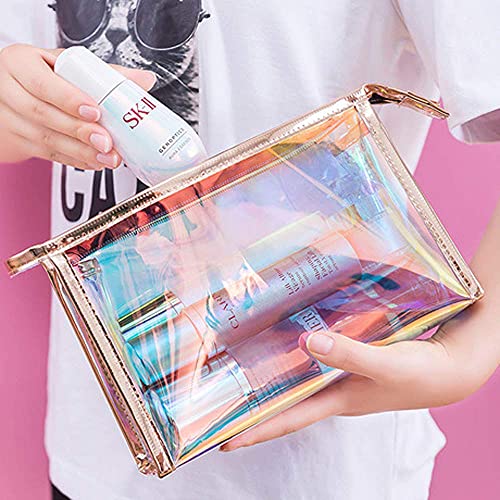 Maquillaje Bolsa, 2 Piezas Estuche De Lápices Láser, Láser Neceser De Maquillaje, con Cremallera, para Estuche para Lápices, Portabolígrafos, Estuche para Auriculares