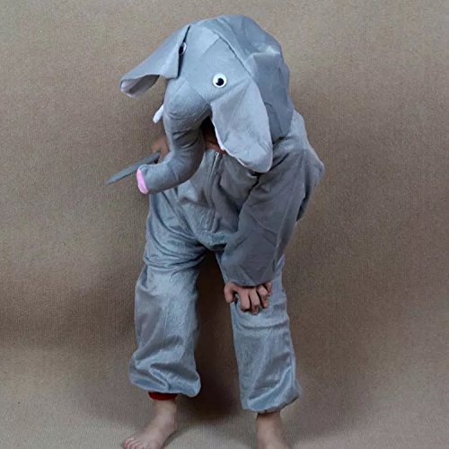 Matissa Niños Disfraces de Animales Niños Niñas Unisex Disfraces Cosplay Niños Onesie (Elefante, XL (para niños de 120 a 140 cm de Altura))