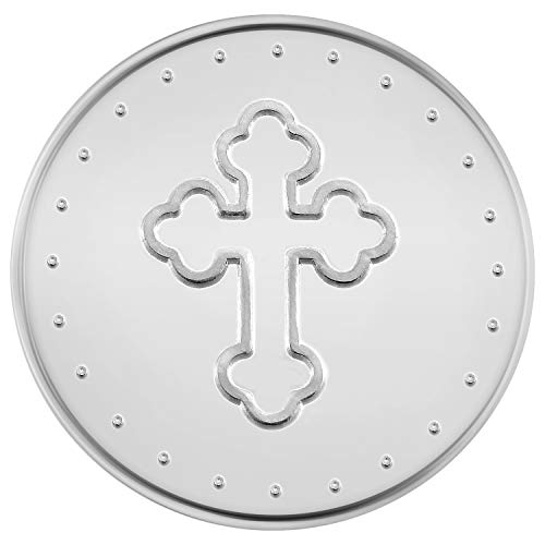 Medalla de plata fina con diseño de San Jorge de regalo religioso, 15,55 g 30 mm