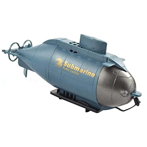 Mini RC Submarino Barco Radio Control Remoto Barco para piscinas y lagos Radio de alta velocidad Barco de carreras eléctrico para niños Adultos Niños Niñas (azul)