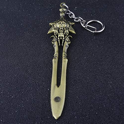 MINTUAN Llavero Llavero Alrededor del Juego Ares 4 Kratos Olympus Sword Llavero Colgante