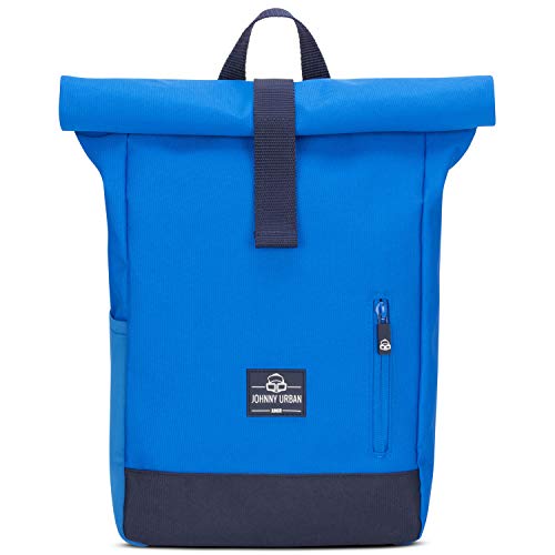 Mochila Infantil Niños y Niñas Azul- Johnny Urban Junior Bolso Aaron Hecho de Botellas Pet Recicladas, Mochila para Niños Escolares, Guardería y Colegio, Repelente al Agua y sin BPA