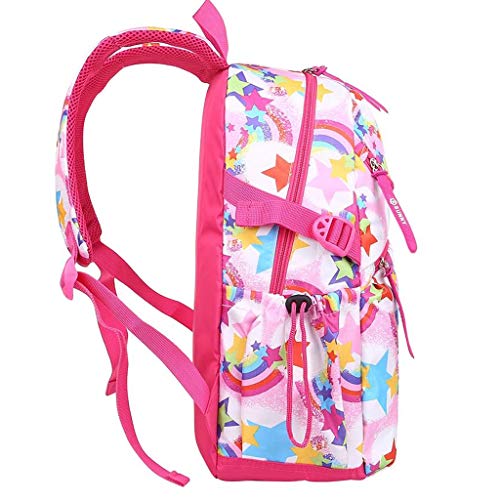 Mochila para Niñas, Unicornio Mochilas Escolares Juveniles, Primaria Mochila Infantil 16" Gran Capacidad Colegio Viajes Mochilas con Tira Reflectante, Regalos para Adolescentes, Negra