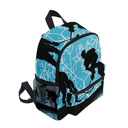 Mochila para niños Jugadores de Hockey sobre Hielo Bolsa de Preescolar Deportiva para niños pequeños Niñas Niños