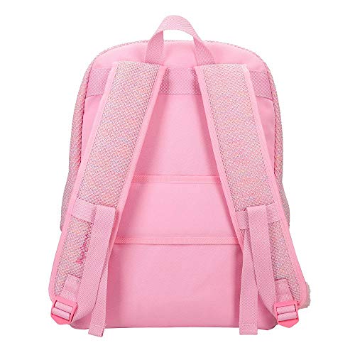 Mochila Pepe Jeans Rose, Rosa, 31x42x17.5 cm