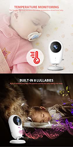 Monitor de bebé 4.3 pulgadas Wireless Video Sitter bebé niñera IR LED visión nocturna intercomunicador cámara de seguridad