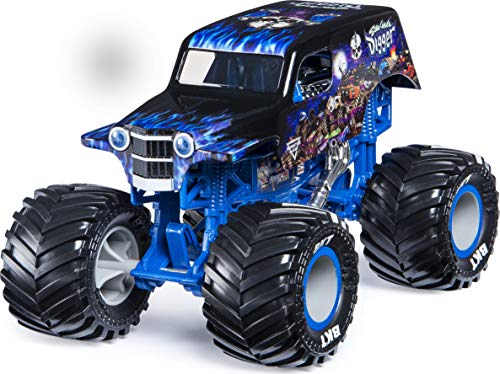 Monster Jam Official Son-UVA Digger Monster Truck, Die-Cast Vehicle, 1:24 Scale Camión Monstruo de Excavadora Escala, Color Gris (Spin Master 20120674-6056733)