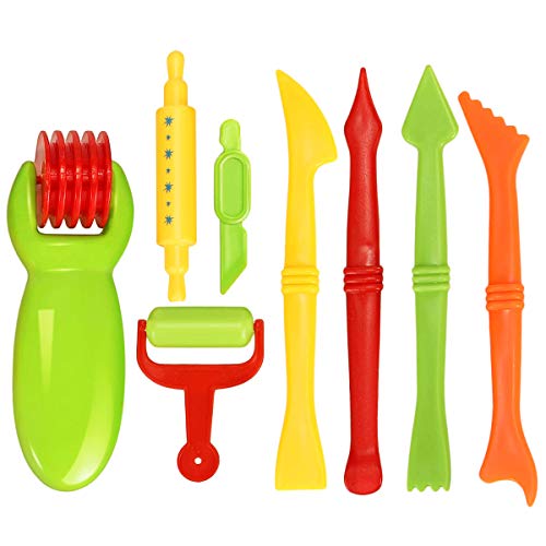 NATUCE Herramientas de Plastilina, 26 Piezas Herramientas Plastilina Playdoh para Niños, Moldes Plastilina, Juego de Herramientas de Plastilina el Plastico