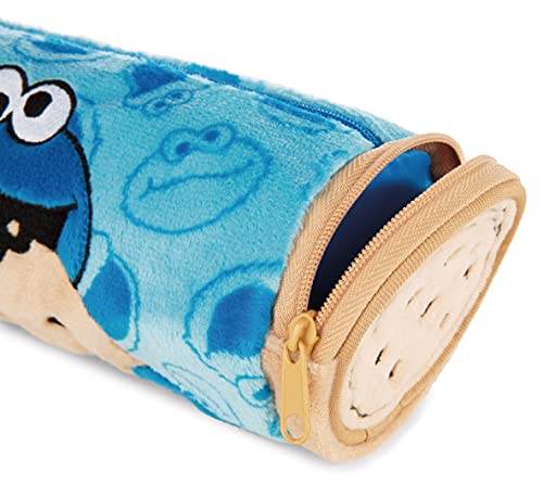 NICI- Krümelmonster Estuche, diseño de Barrio Sésamo, Color Azul, 22 x 8 cm (41981)