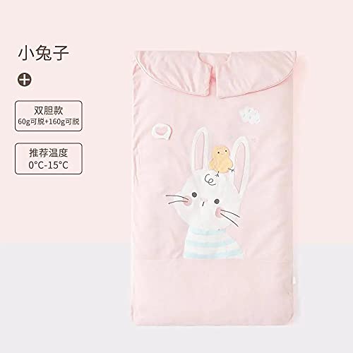 Nido de dormir saco de dormir para bebé nido de bebé de algodón suave 0-3 años lindo niño niñas saco de dormir niños colcha de jardín de infantes (100 * 60 cm)