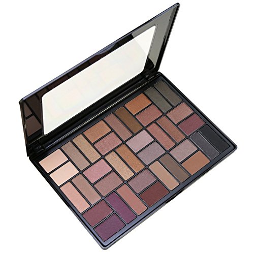 Paleta de sombras de ojos BForly 36 colores paleta de sombras de ojos brillante tierra cálido kit de maquillaje impermeable