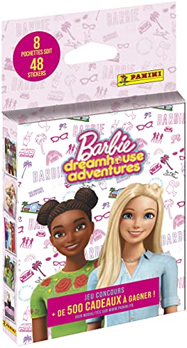 Panini Barbie Dreamhouse Adventure - Juego de 8 fundas para Stickers, 004283KBF8