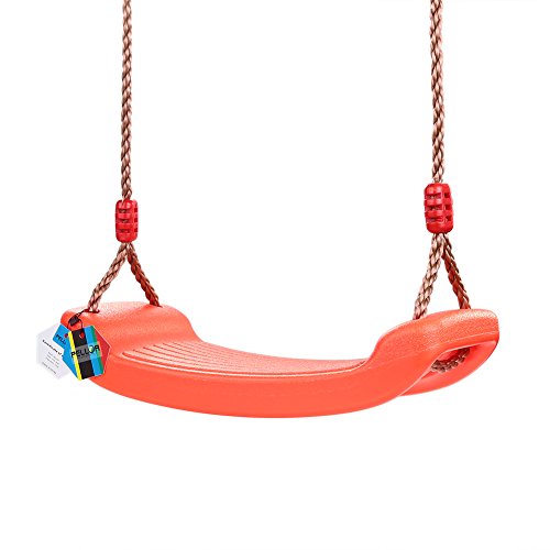 PELLOR Columpio Infantil, Columpios de Plástico Columpio de Jardín para Niños con Cuerda Ajustable para Interior y Exterior